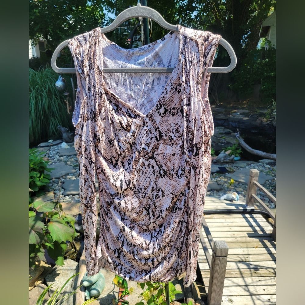 Jennifer Lopez Snake Print Tunic